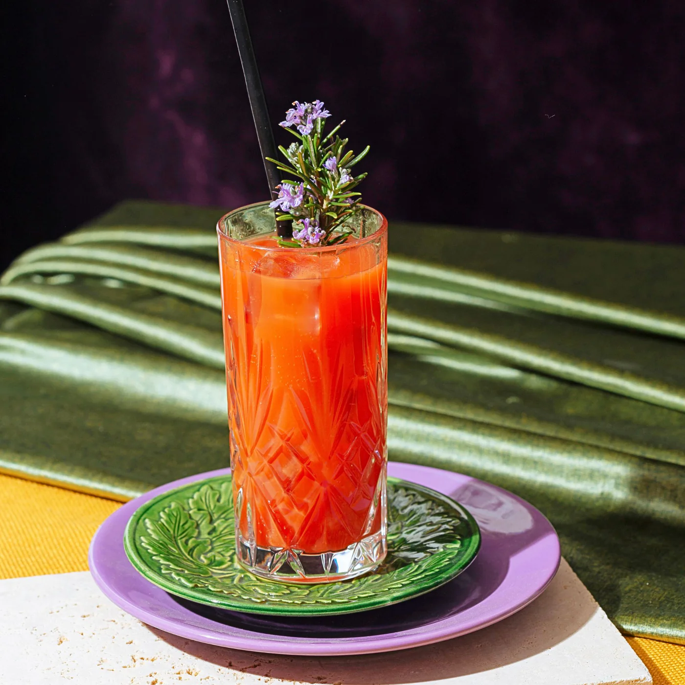 ARCOROC BROADWAY CUT CRYSTAL HIGHBALL GLASSES 380ML - SET OF 6